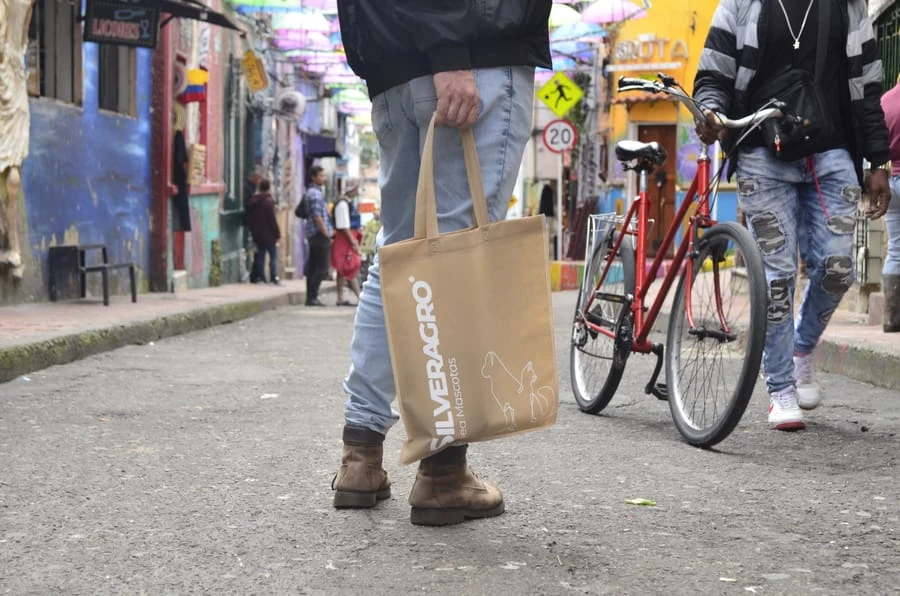 Bolsa Cambrel personalizada, trabajo real 3 de la línea Emprende