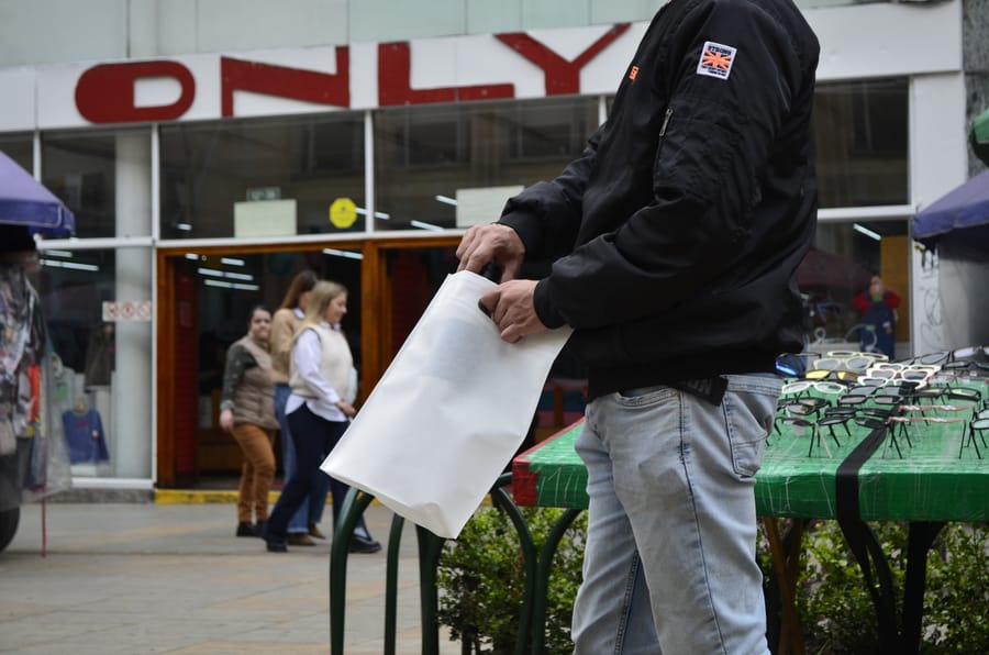 Bolsa Cambrel personalizada, trabajo real 6 de la línea Emprende